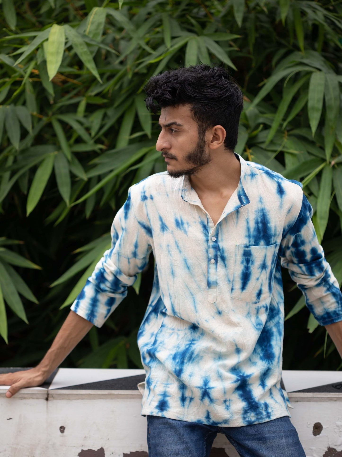 Rang short kurta style shirt