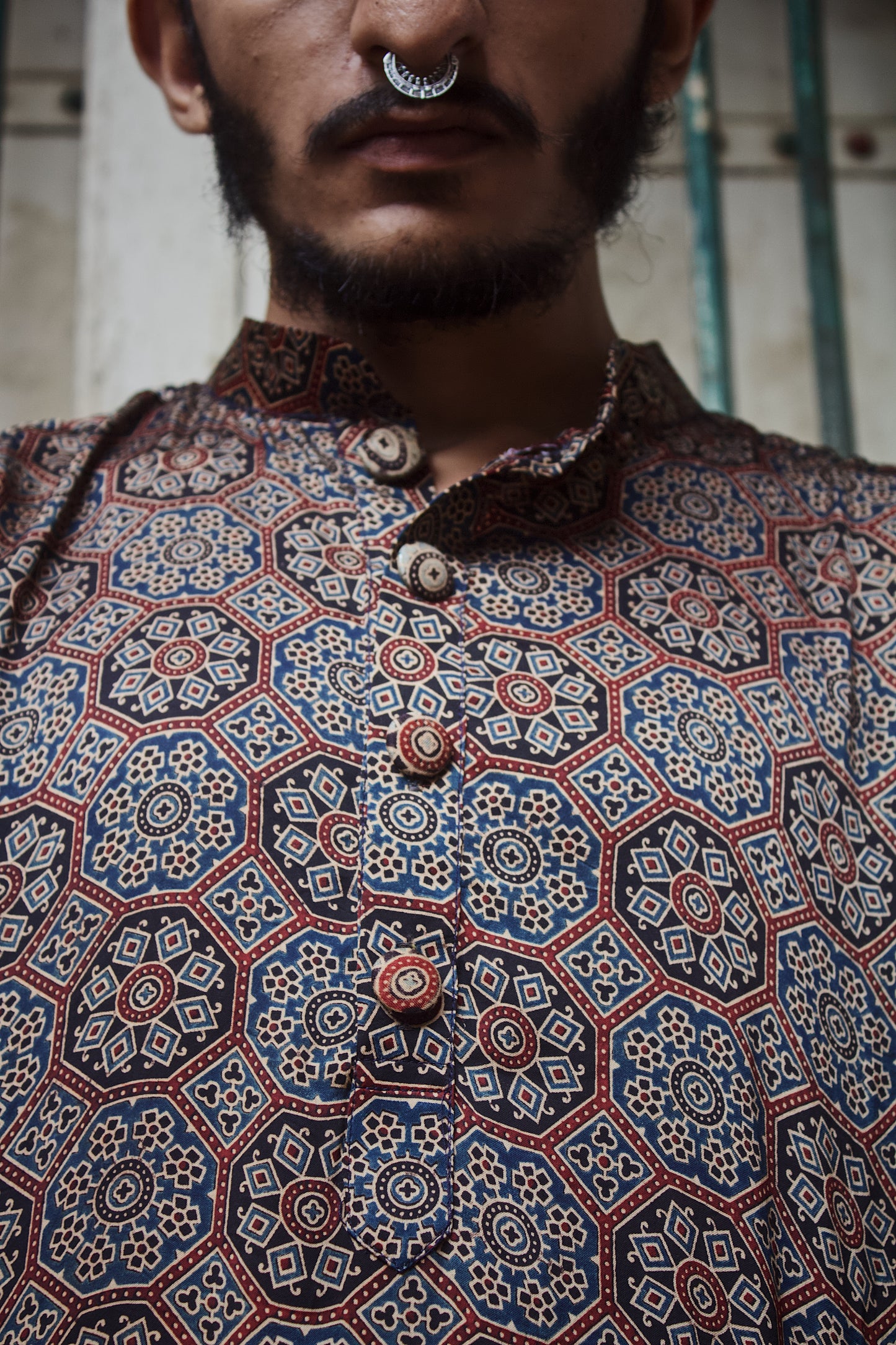 Ajrakh kurta