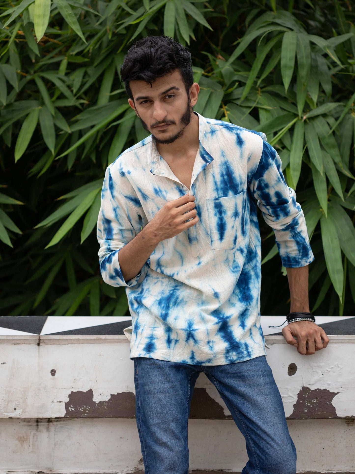 Rang short kurta style shirt