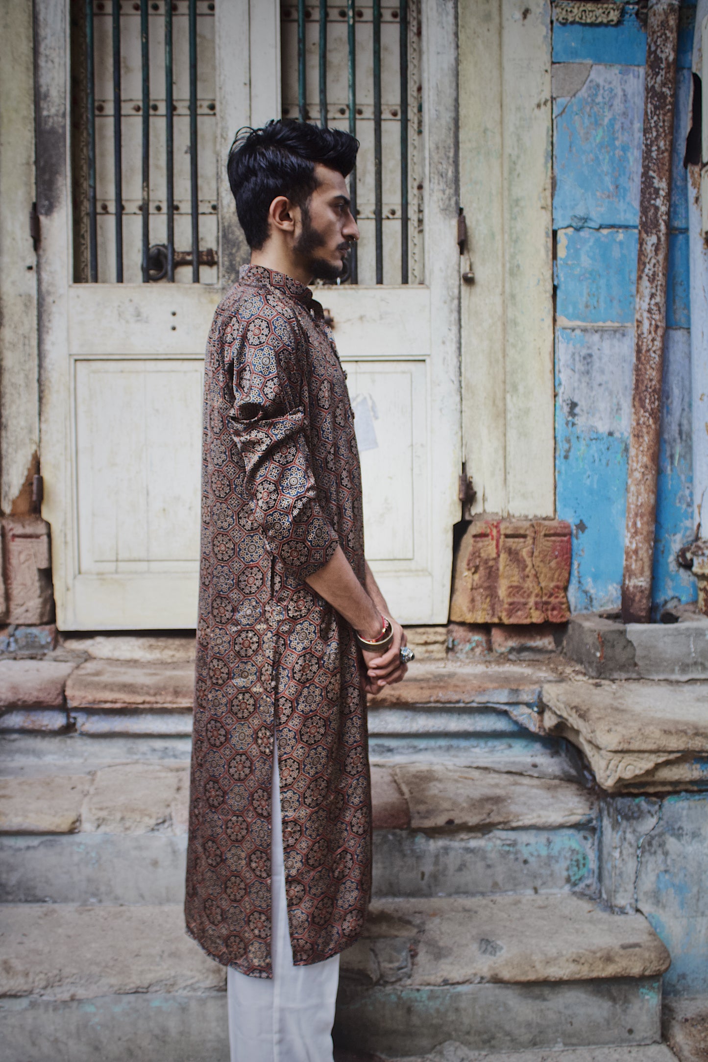 Ajrakh kurta