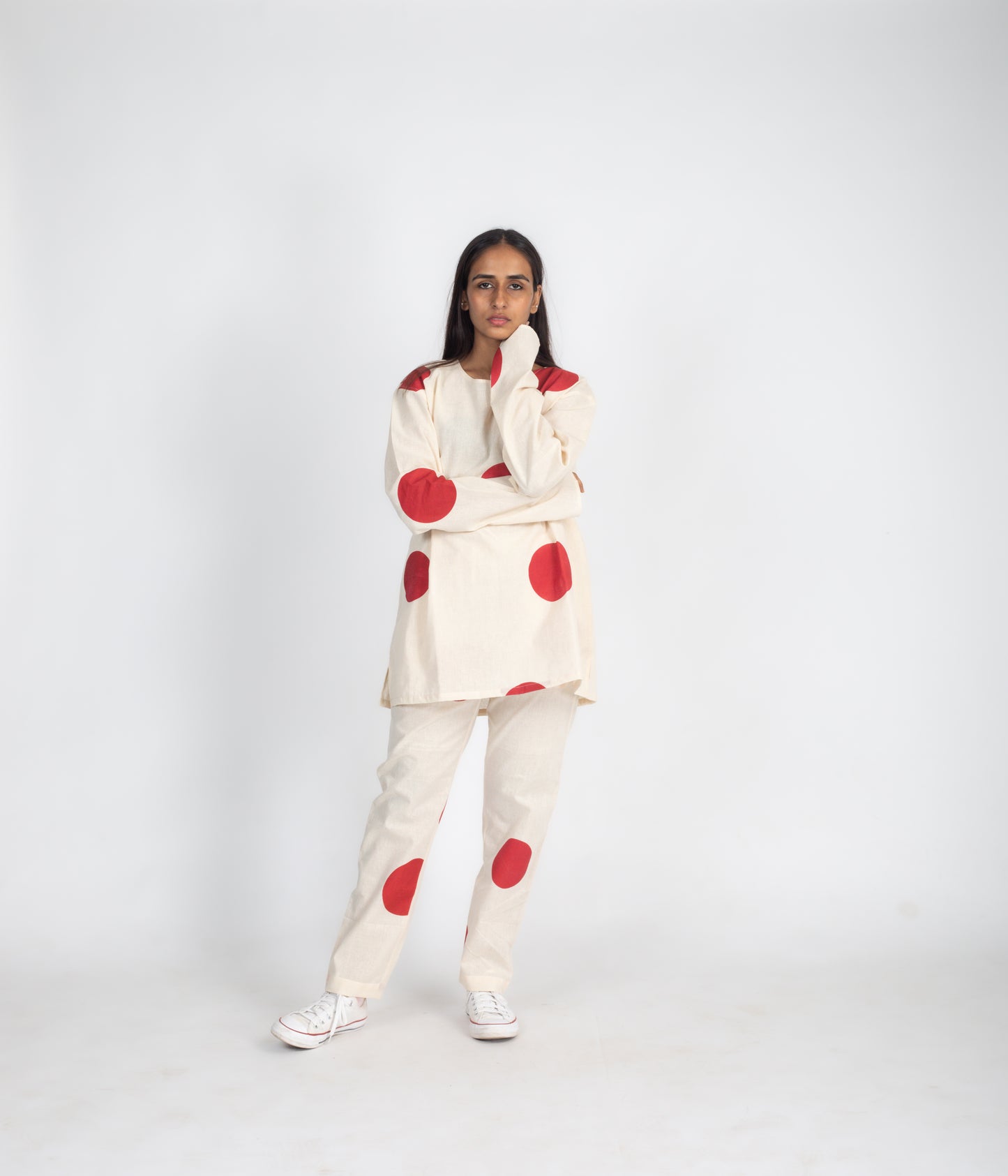 Rising sun short kurta style shirt Coord with pants