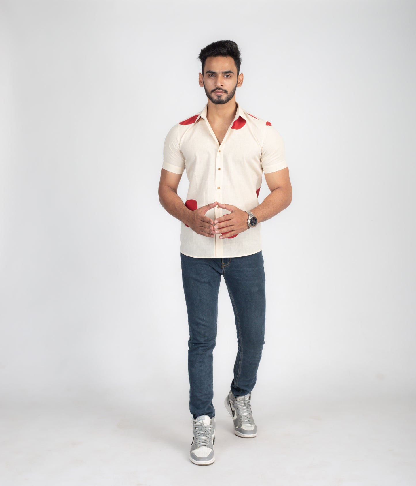 Rising sun half sleeves shirt