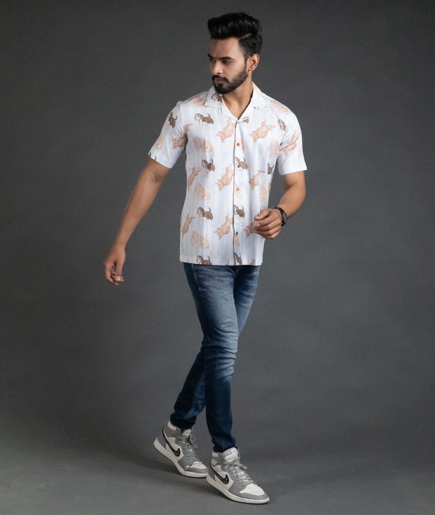 Dog printed shirt