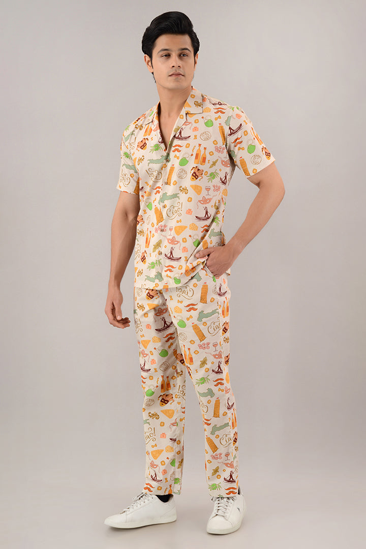 Italian summer shirt with pants