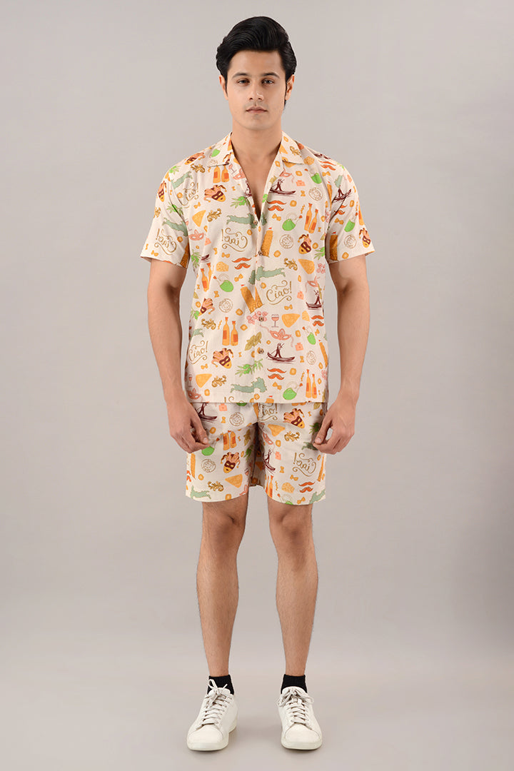 Italian summer Coord set with shorts