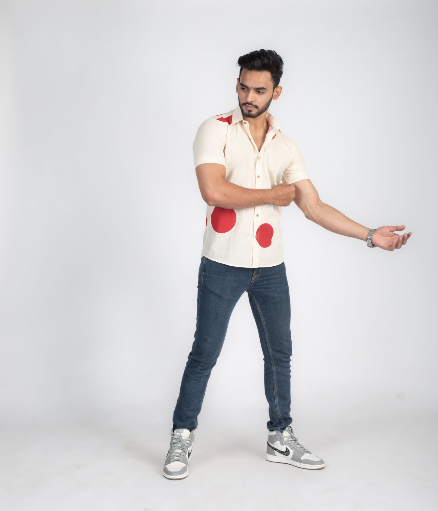 Rising sun half sleeves shirt