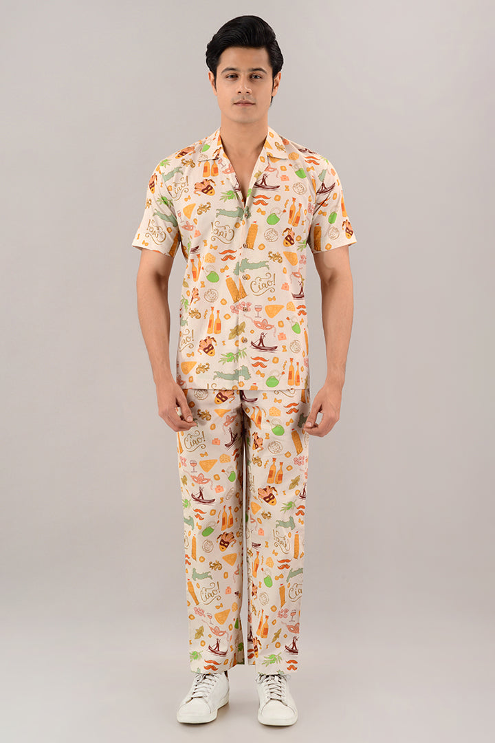 Italian summer shirt with pants