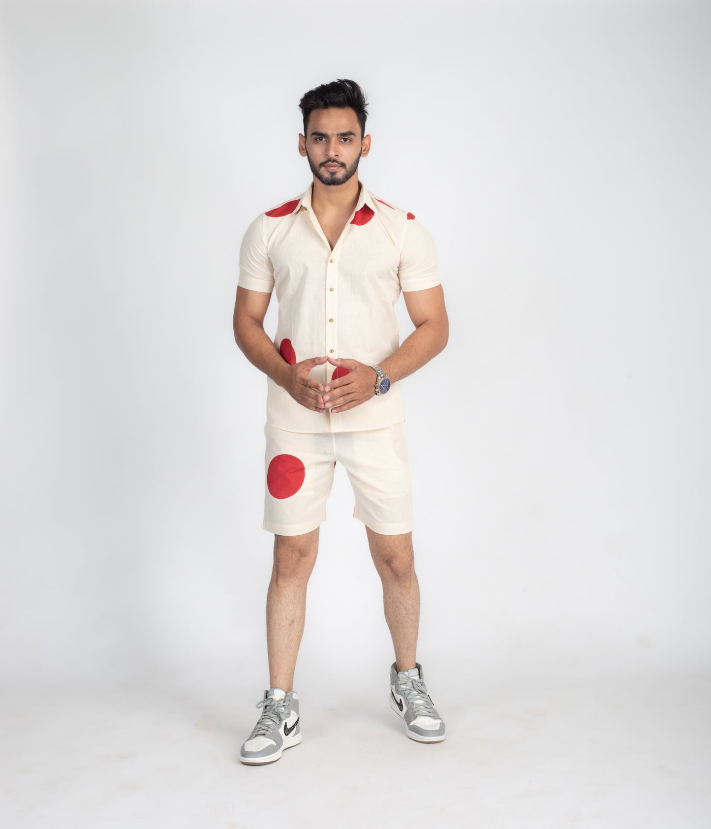 Rising sun Coord set with shorts