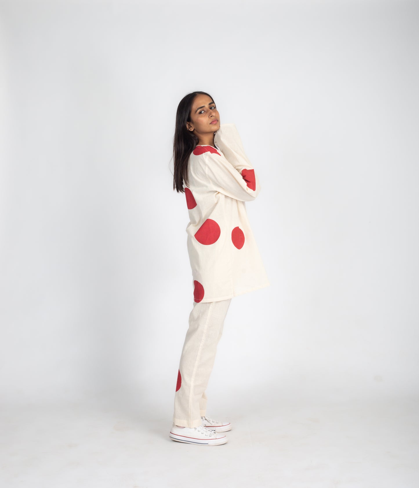 Rising sun short kurta style shirt Coord with pants