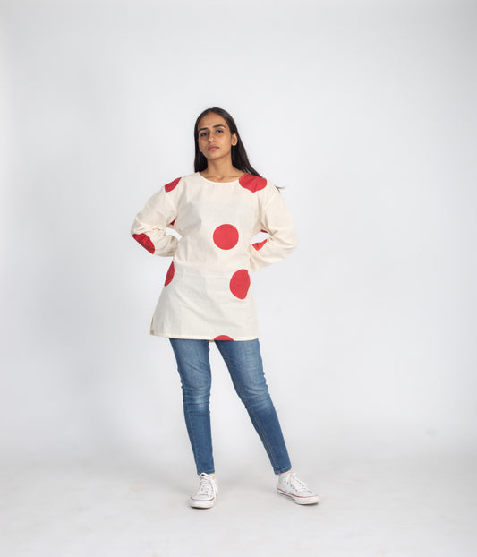 Rising sun short kurta style shirt