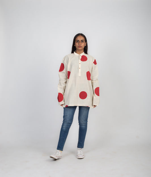 Rising sun short kurta style shirt