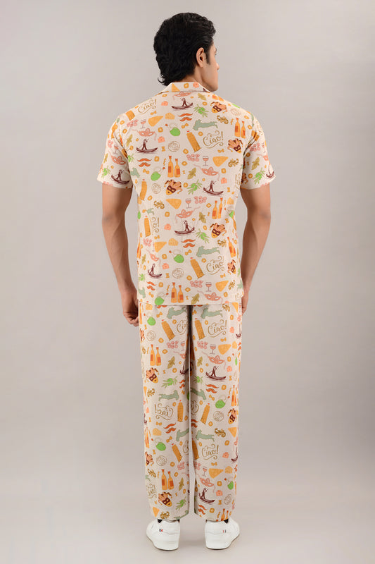 Italian summer shirt with pants