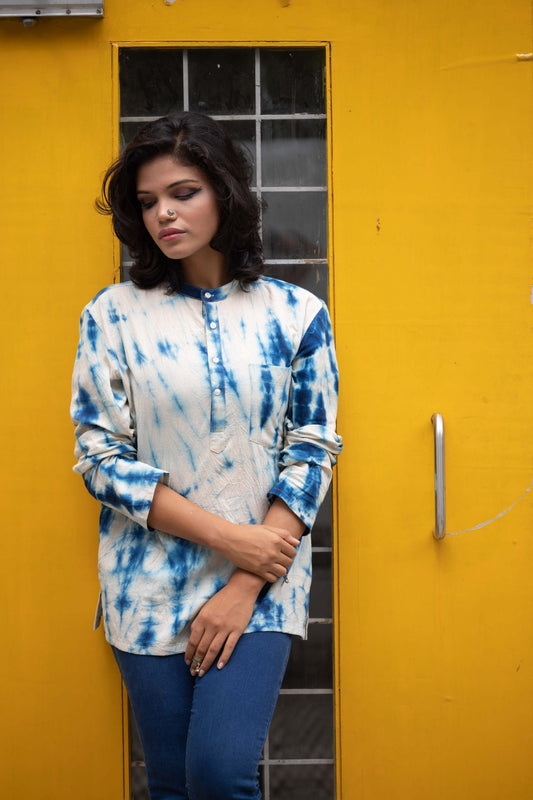 Rang short kurta style shirt