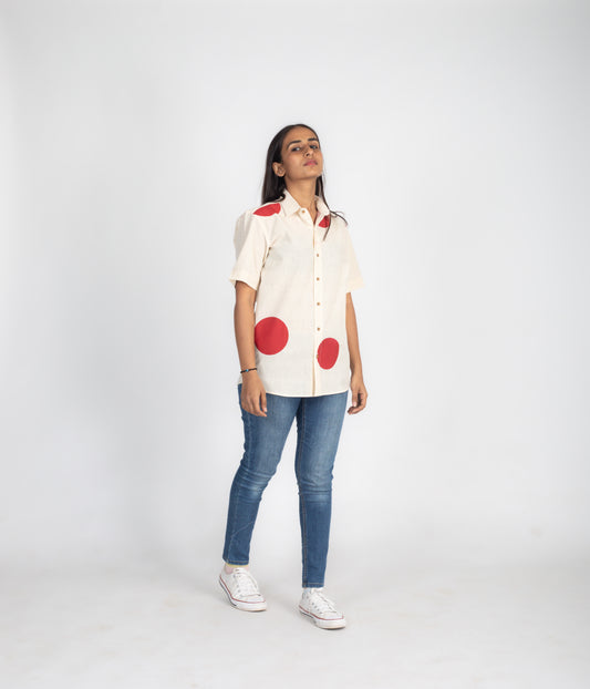 Rising sun half sleeves shirt