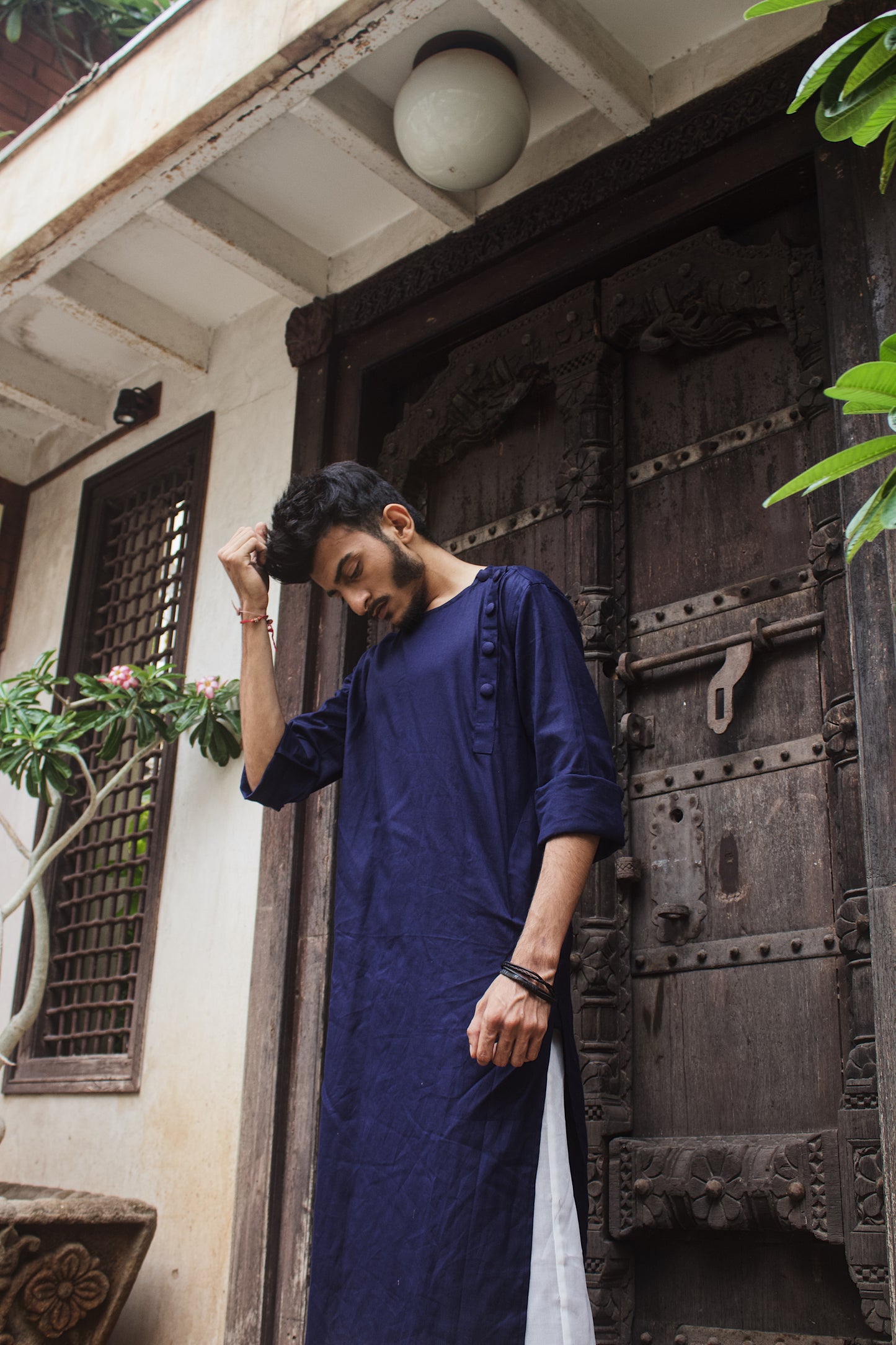 Dark blue kurta