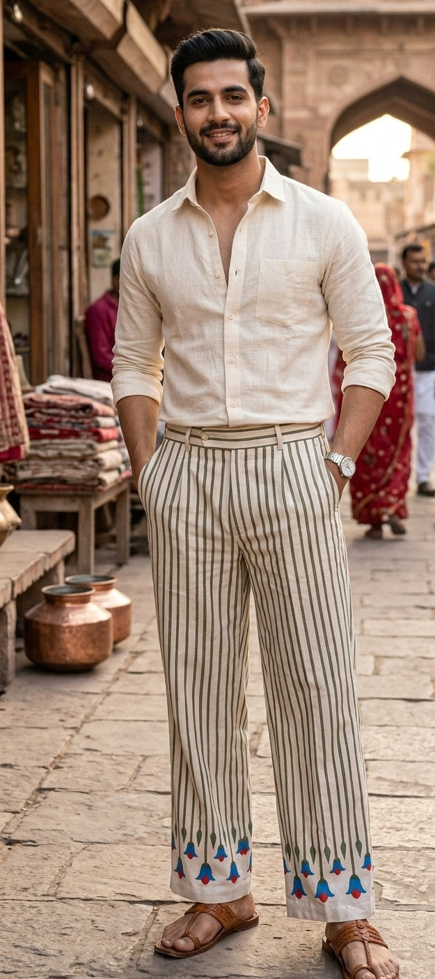 Indus stripe pants