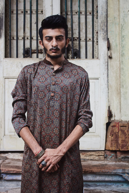 Ajrakh kurta